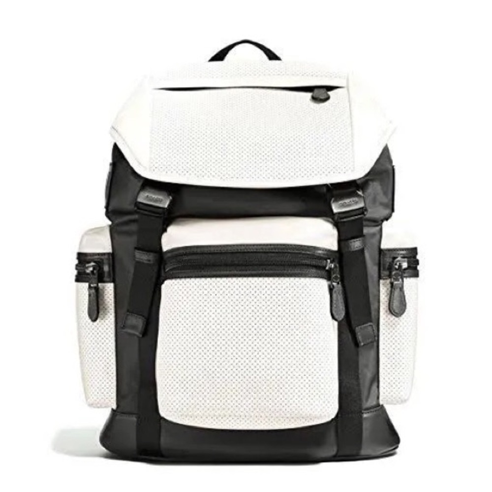 Coach Trek Leather Drawstring Multi Purpose Backpack - Picture 2 of 16